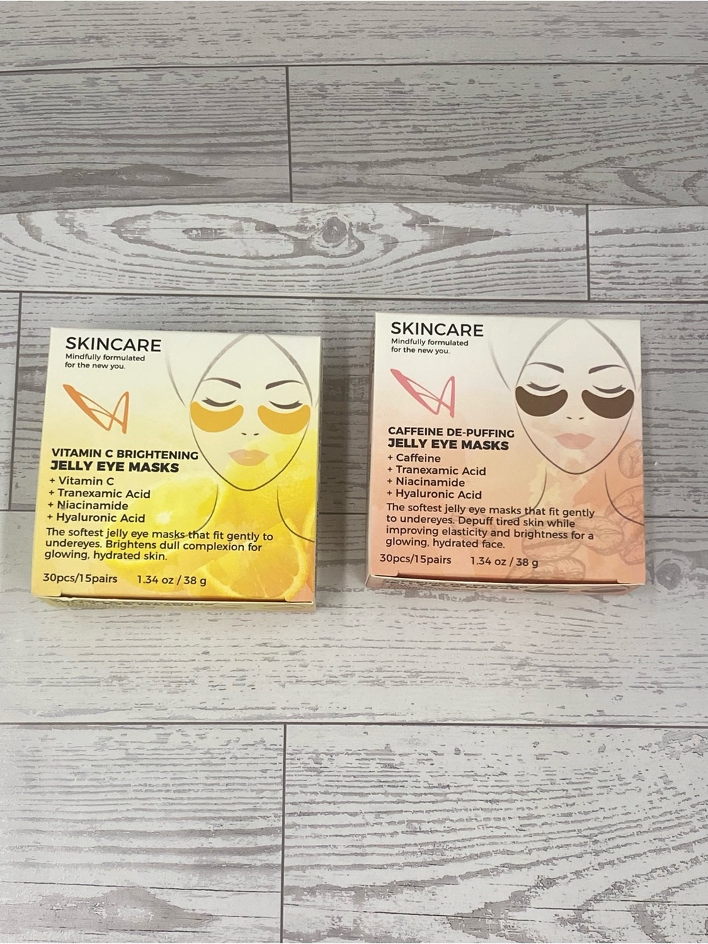 Vitamin C Brightening & caffeine Jelly Eye Masks 2 boxes